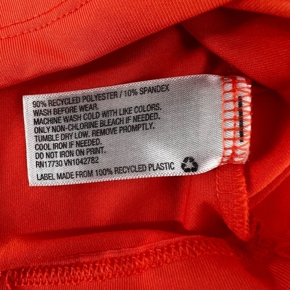 cat & jack Orange Short Sleeve Rashguard Swim Shirt Size 18 Months Kids - Picture 5 of 5